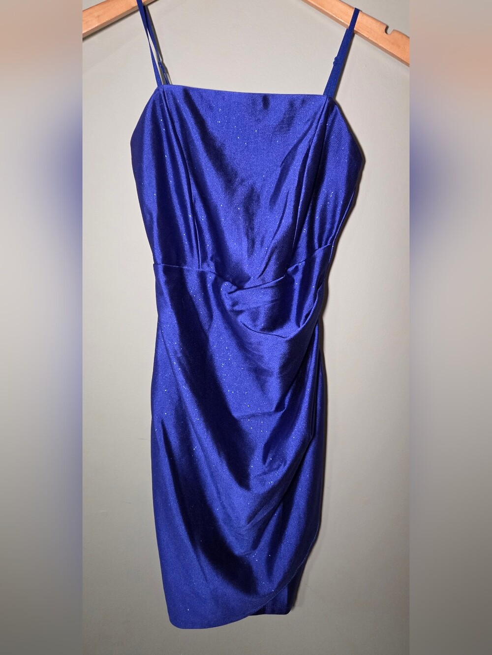 Honey and Rosie Royal Blue Glitter Bodycon Dress XS